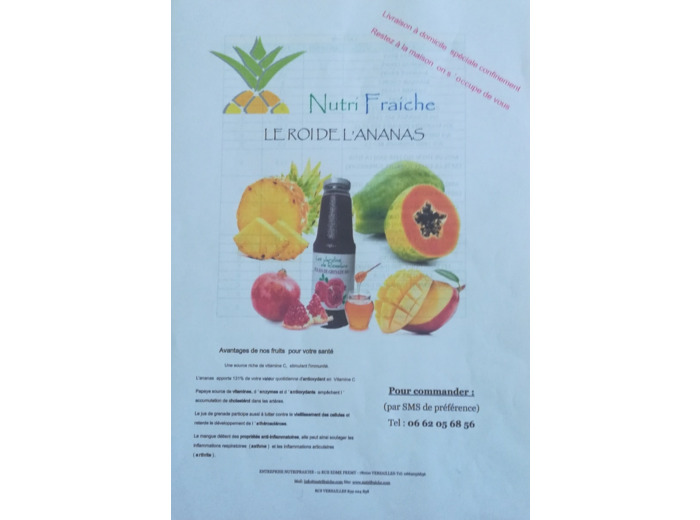 Confiture D'Ananas Faite Maison Peu Sucree(Ananas Gingembre, Ou Cannelle Ou Vanille Ou Nature