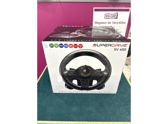 Superdrive Sv450 - Ensemble volant et pédales - filaire - pour PC, Microsoft Xbox One, Sony PlayStation 4, Nintendo Switch, Microsoft Xbox Series S, Microsoft Xbox Series X