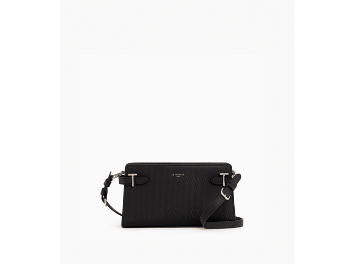 Petit sac à bandoulière Emilie en cuir signature T