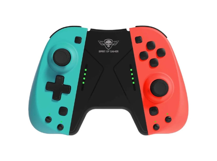 SPIRIT OF GAMER - MY - JOY PLUS - Manettes Switch & Switch Lite Bluetooth - Sans Fil - Support Inclus - Autonomie 20 Heures