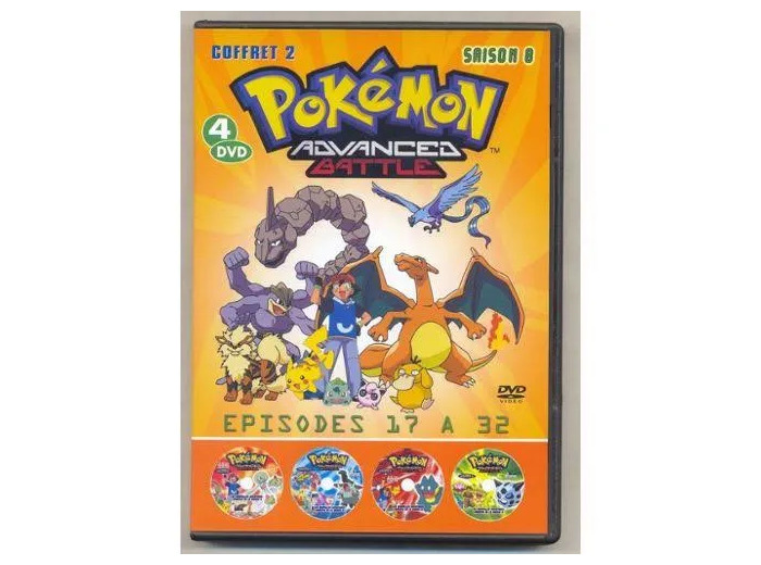 Dvd Pokemon Advanced Battle Saison 8 Coffret N° 2 Episodes 17 32