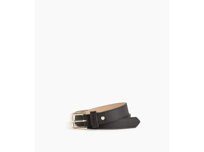Ceinture femme avec boucle carrée en cuir signature t