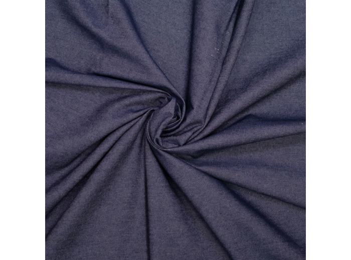 Fibre Mood - Tissu "Barbara" - Denim de Coton Bleu Foncé