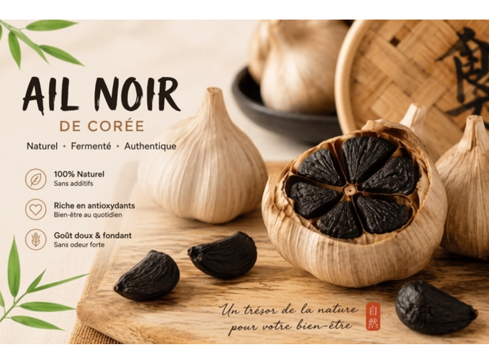 AIL NOIR 5 TÊTES - CORÉE