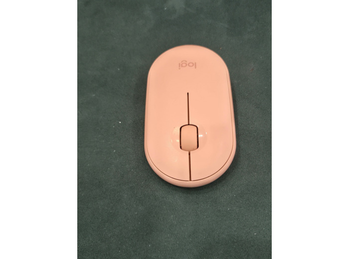 Logitech Pebble M350 - Souris - optique - 3 boutons - sans fil - 2.4 GHz, Bluetooth - récepteur sans fil USB - rose