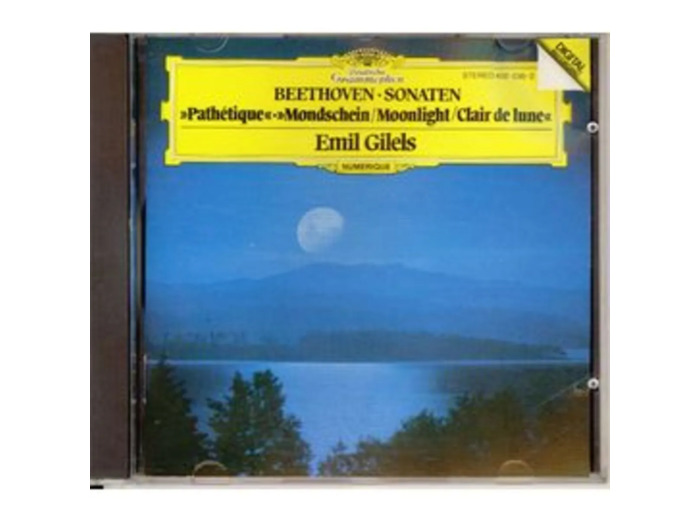 Cd Ludwig van Beethoven - Sonaten - Pathétique - Mondschein/Moonlight/Clair De Lune (2001)