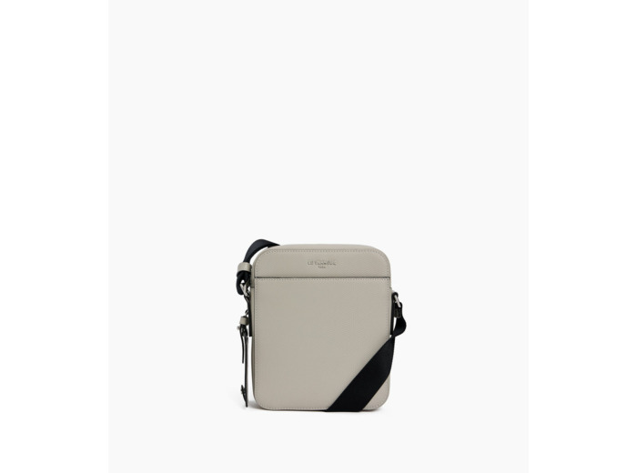 Petite sacoche zippée Emile en cuir signature T