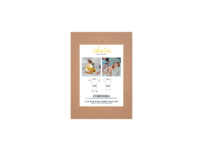 Ikatee – Patron Enfant Ensemble Maille "Cordoba" de 1 mois à 4 ans