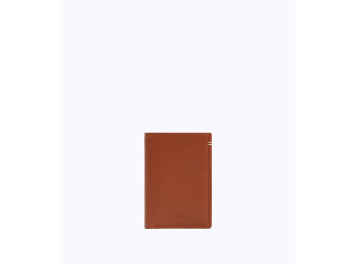 Porte cartes vertical Martin en cuir lisse