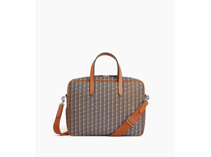 Porte documents 15" Camille en toile monogramme