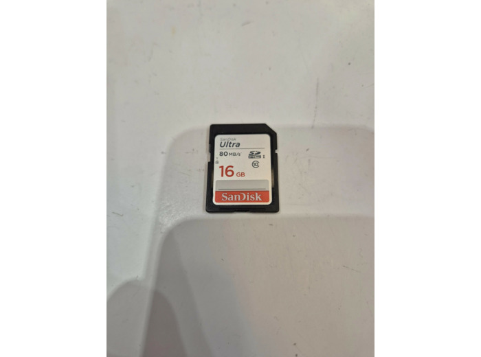 Carte Mémoire Sandisk ultra SDHC 16Go 80Mo/seconde UHS-I