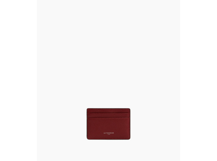 Porte cartes Emile en cuir grainé