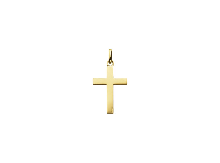 Médaille Augis Croix en or jaune, 22x15mm