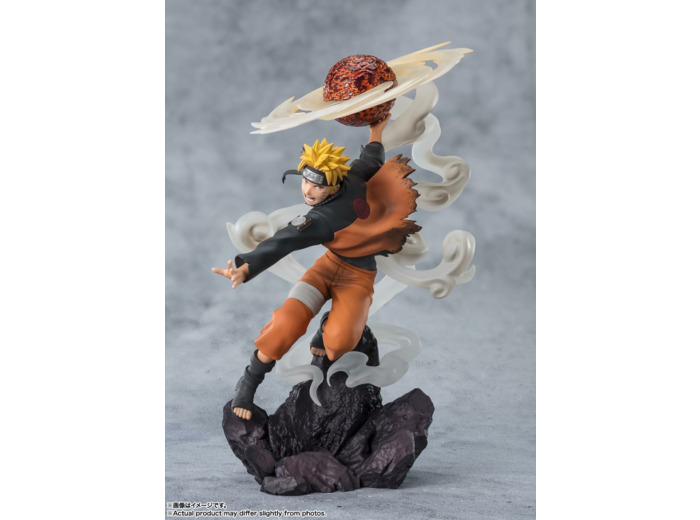 Naruto Shippuden - Figurine Naruto Uzumaki Figuarts Zero Extra Battle Sage Art Lava Release Rasenshuriken