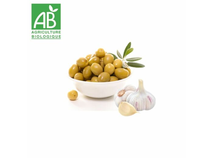 Olives vertes farcies à l'ail - 100g