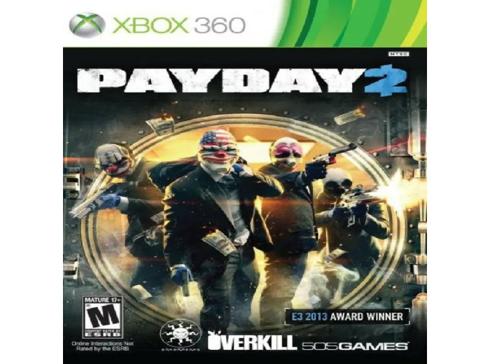 Jeu Xbox 360 Xb3602 Payday 2