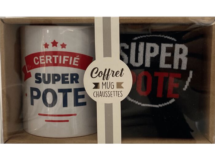 Coffret mug + Chaussettes Super pote