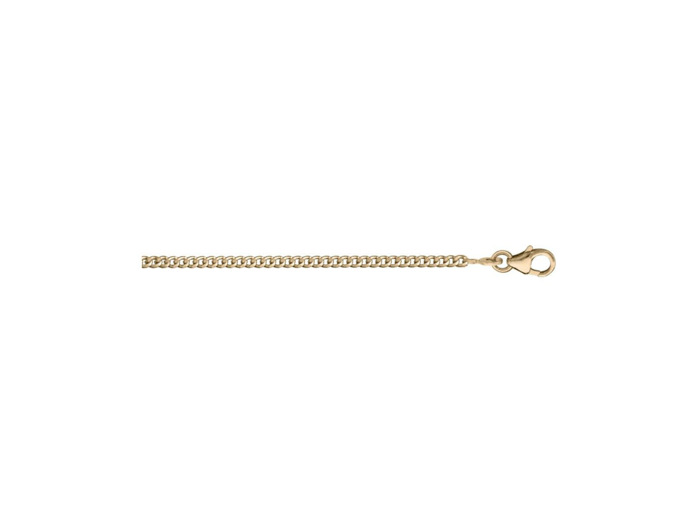 Chaîne gourmette 2.1mm 42cm plaqué or