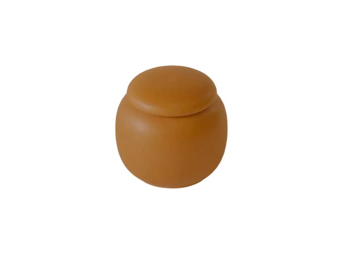 POT À THÉ PORCELAINE MARRON 50g