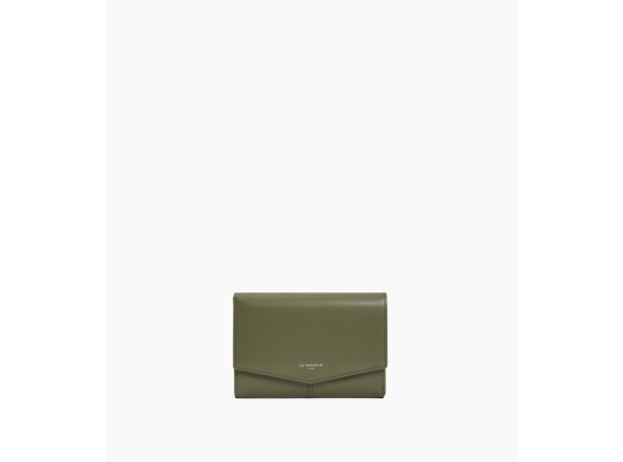 Portefeuille moyen modèle Charlotte en cuir lisse
