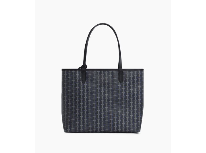 Grand sac cabas horizontal Camille en toile enduite