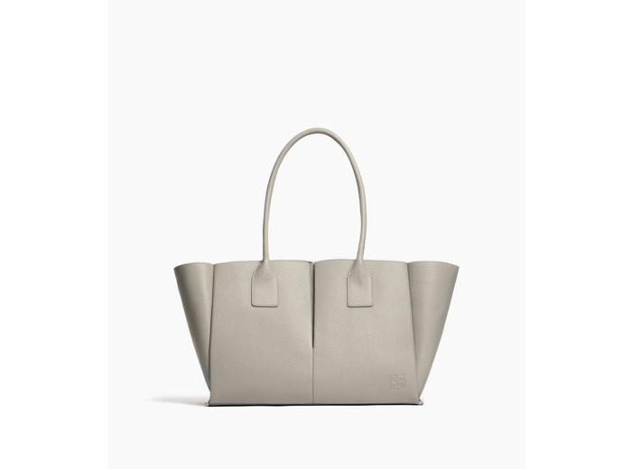 Grand sac cabas Elena en cuir grainé