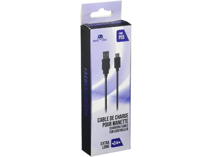 Câble de charge  Freaks and Geeks pour manette PS5 et Xbox séries X/S