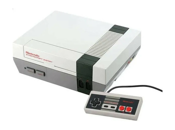 Console Nintendo Entertainment System NES avec une manette