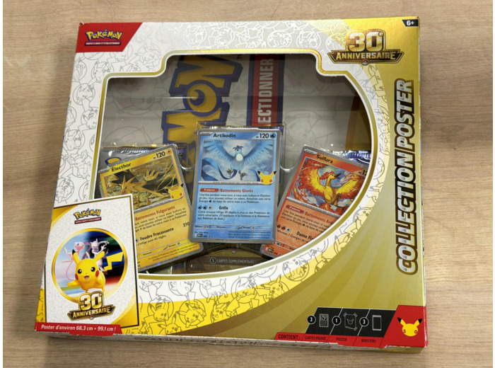 Coffret Pokémon Collection Poster 30eme anniversaire - FR