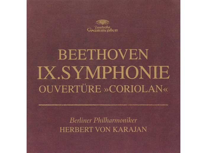 Cd Ludwig van Beethoven - Symphonie No.9 / Ouvertüre »Coriolan« (1995)