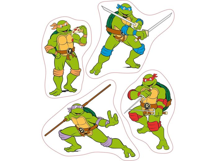 TORTUES NINJA Stickers 16 x 11 cm