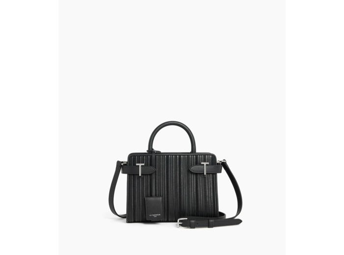 Petit sac à main Emilie en cuir tressé réemployé