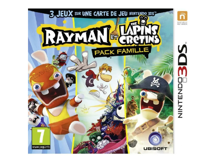 Jeu 3ds Rayman Et les Lapins Cretins Pack Famille (Rabbids)