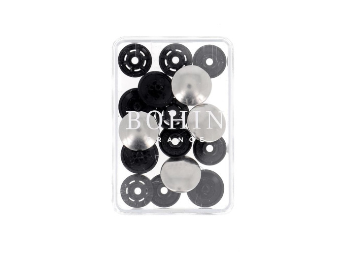 Bohin - Pressions Magiques Métal Argenté (14 mm)