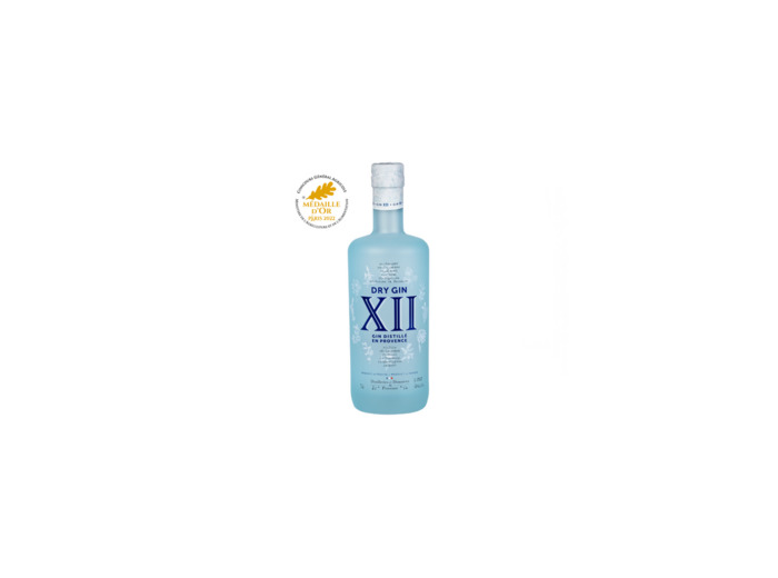 Dry Gin XII, Gin français aux 12 épices 42% (70cl)