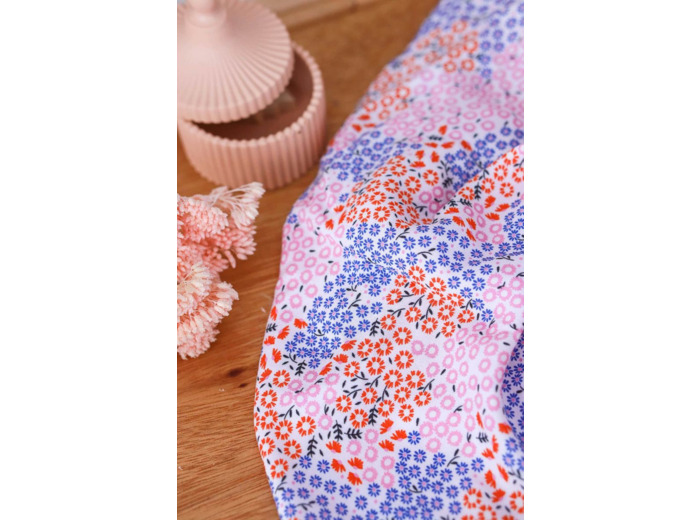 Lise Tailor - Tissu Popeline de Viscose Imprimé "Nénuphar"