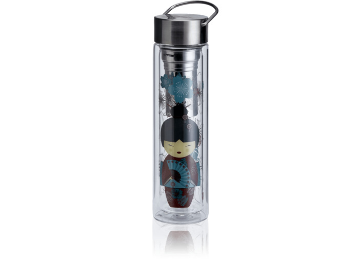 EIGENART Théière nomade en verre 35Cl double paroi Little Geisha avec filtre