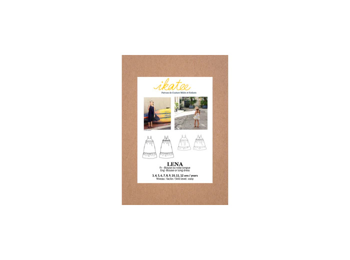 Ikatee – Patron Enfant Blouse ou Robe "Léna" de 3 à 12 ans