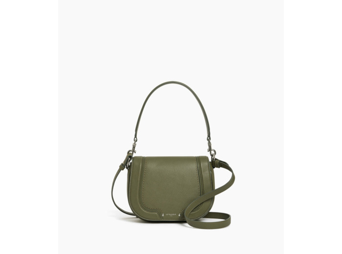 Sac bandoulière moyen modèle Ella en cuir grainé