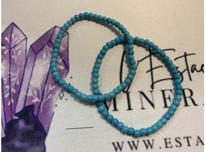 Bracelet howlite bleue