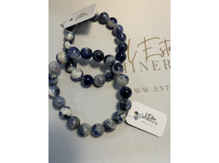 Bracelet en sodalite 10 mm