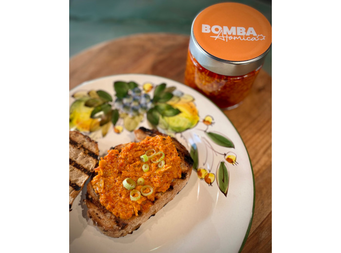 Bruschetta cilentana aux poivrons