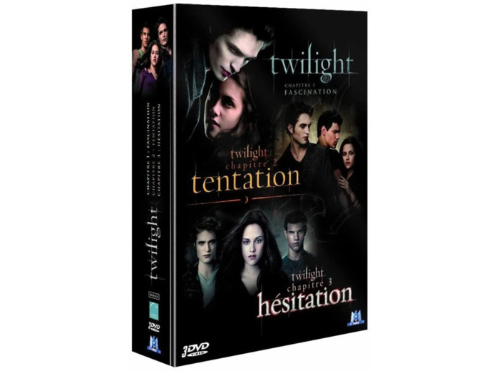 Dvd Coffret twilight : fascination : tentation ; hésitation