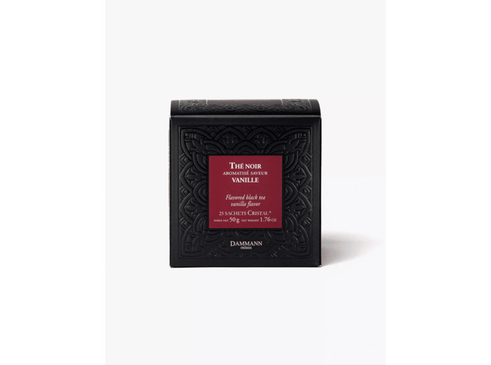 Thé noir Vanille 25 sachets Cristal