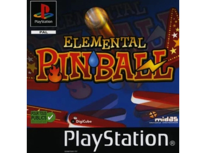Jeu PS1 Elemental Pinball PS1