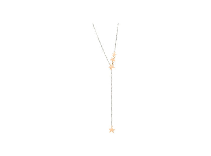 Collier Dodo Stellina en or rose, 50 cm