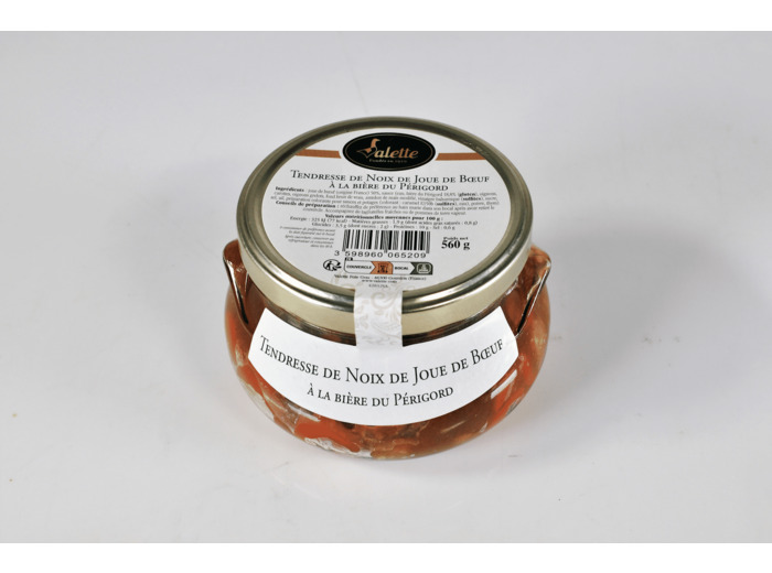 Tendresse de noix de Joue de boeuf à la bière du Périgord 560g