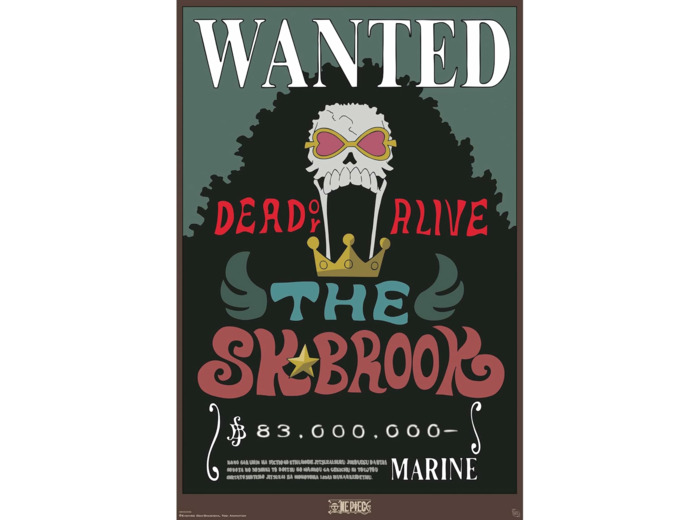 [POSTER] ONE PIECE - Poster Maxi (91,5 x 61 cm) - Wanted Brook