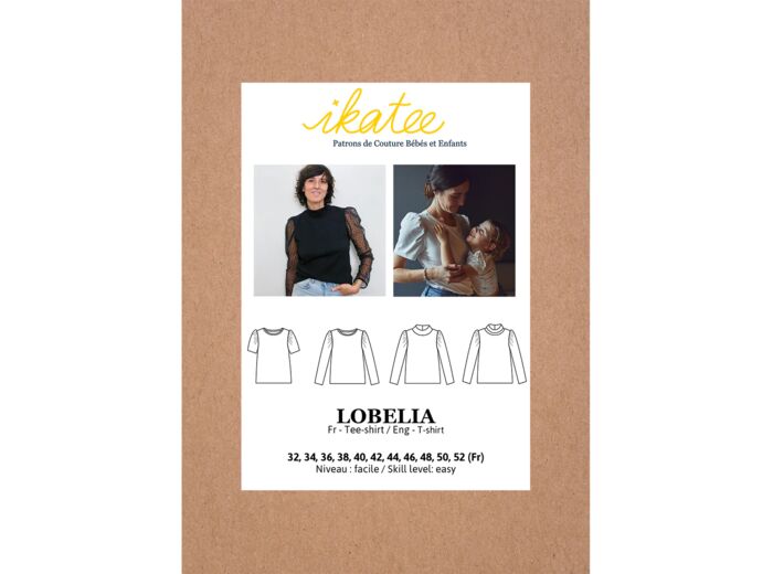 Ikatee – Patron Femme Tee-Shirt "Lobelia" du 32 au 52