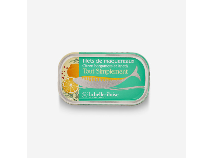 Filets de Maquereaux "tout simplement" au citron, bergamote et aneth 118g